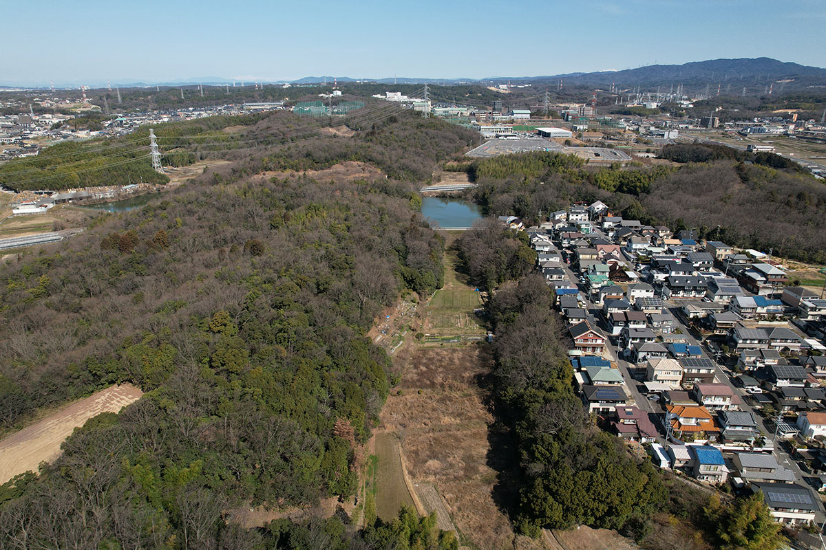 みよし市福谷地区の丘陵